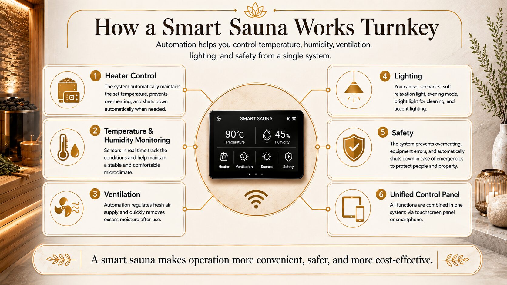 How a Smart Sauna Works Turnkey