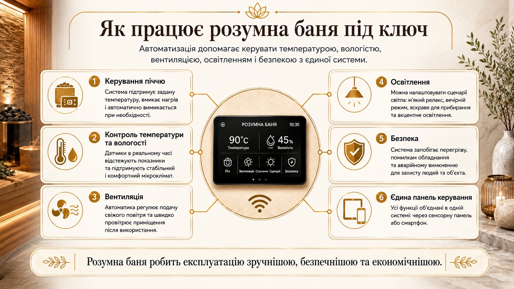 Як працює розумна баня